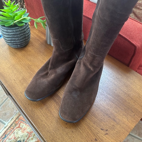 Duo Ted&Muffy Suede Wide Calf boots NWOT - Picture 2 of 8